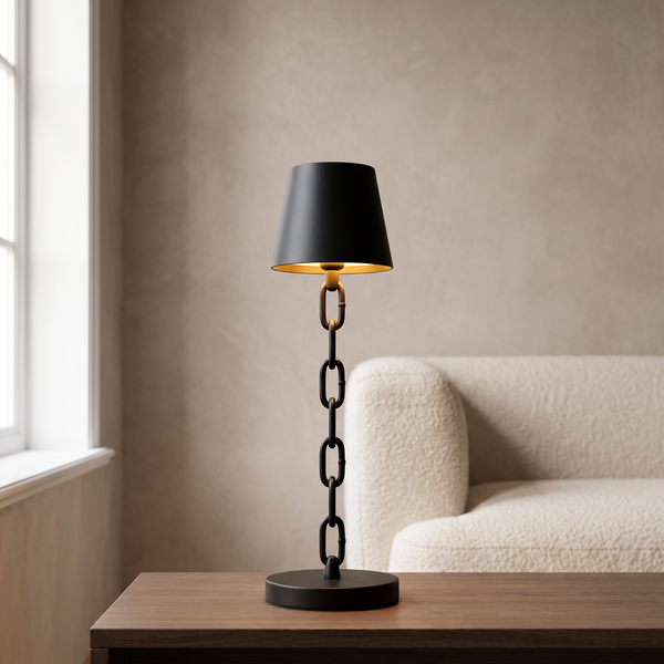 Modern Chain-Link Table Lamp