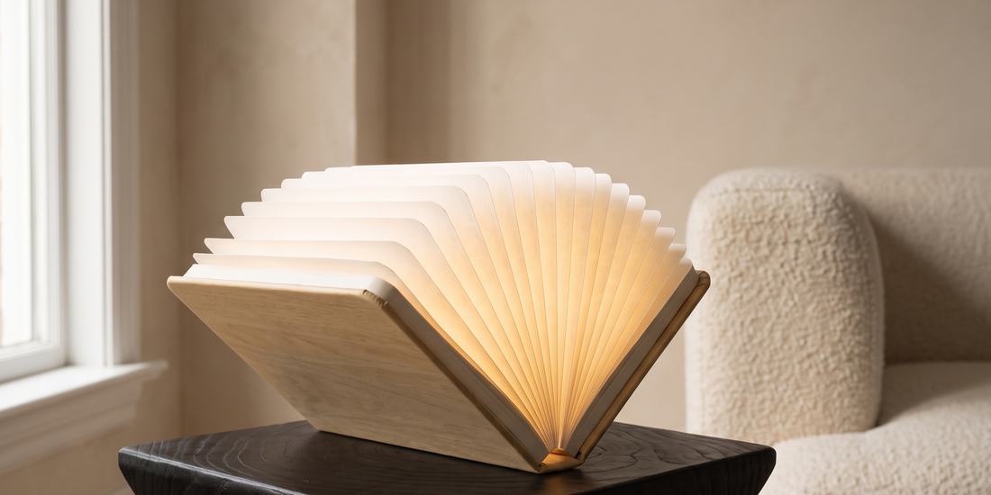 Lumibook Table Lamp on a side table