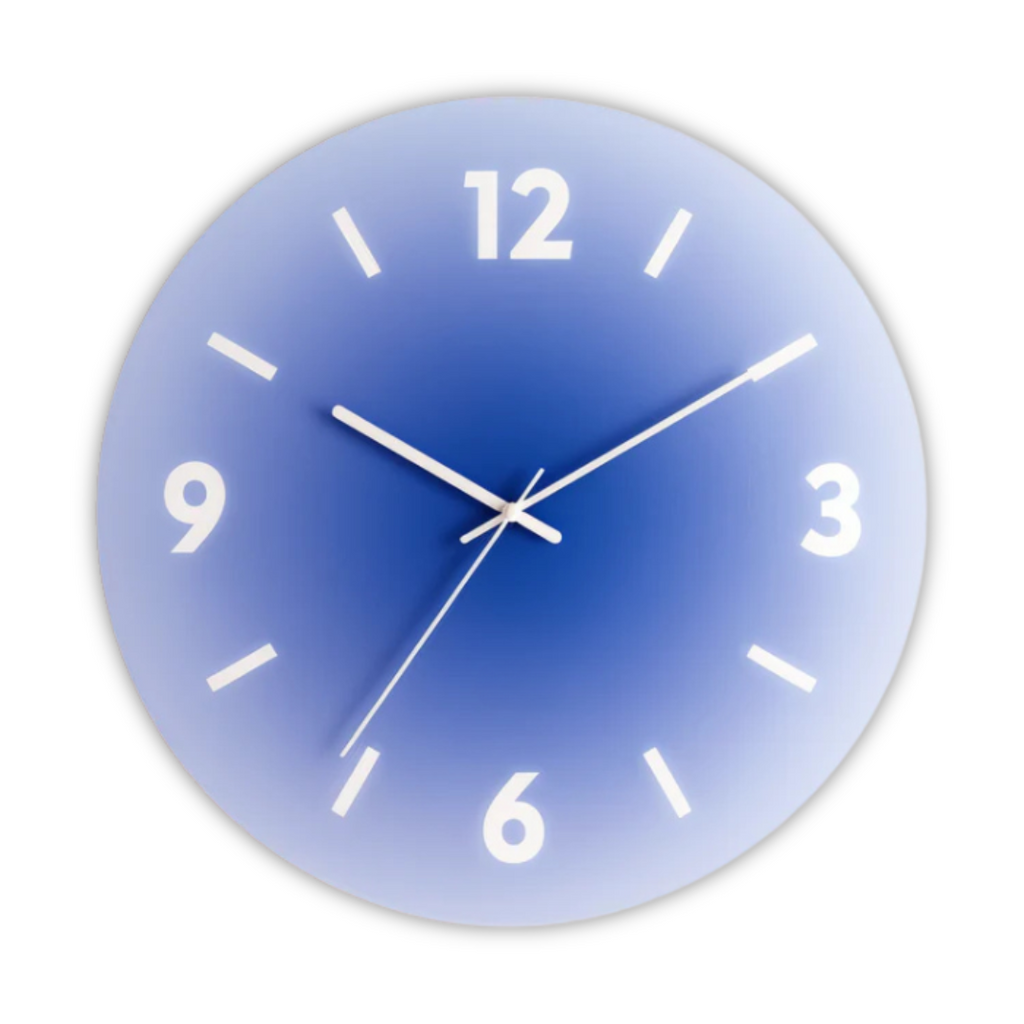 Sunset Glass Wall Clock | Modern Gradient Design