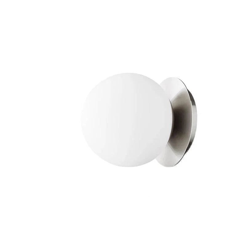 Nordic Globe Glass Wall Lamp | Minimalist Modern Bathroom & Bedroom Light