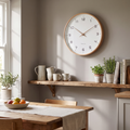 Nordic Wall Clock | Minimalist Wood Frame Design