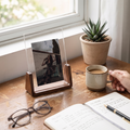 U-Shaped Acrylic & Wood Photo Frame | Modern Minimalist Display