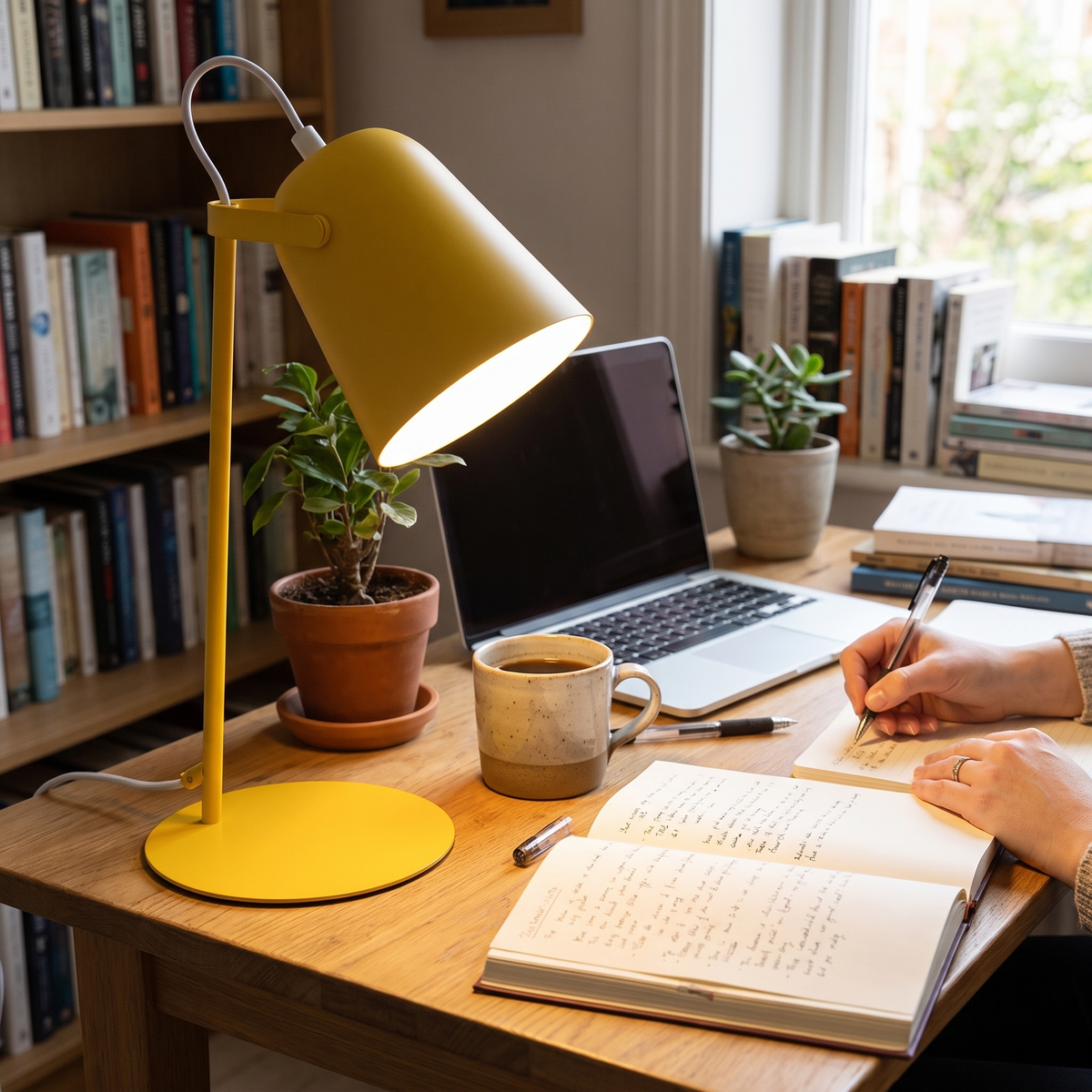 Nordic Metal LED Desk Lamp | Minimalist Reading & Study Light