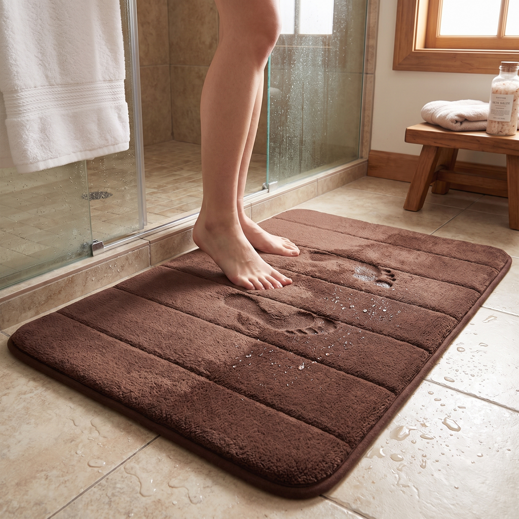 UltraSoft Absorbent Bath Mat | Anti-Slip & Fast-Dry Design