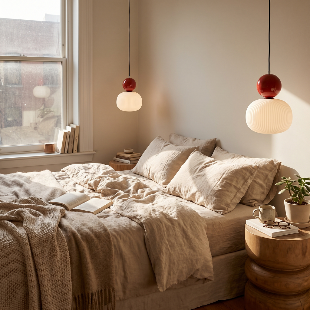 Nordic Pumpkin Pendant Light | Modern LED Ceiling Lamp