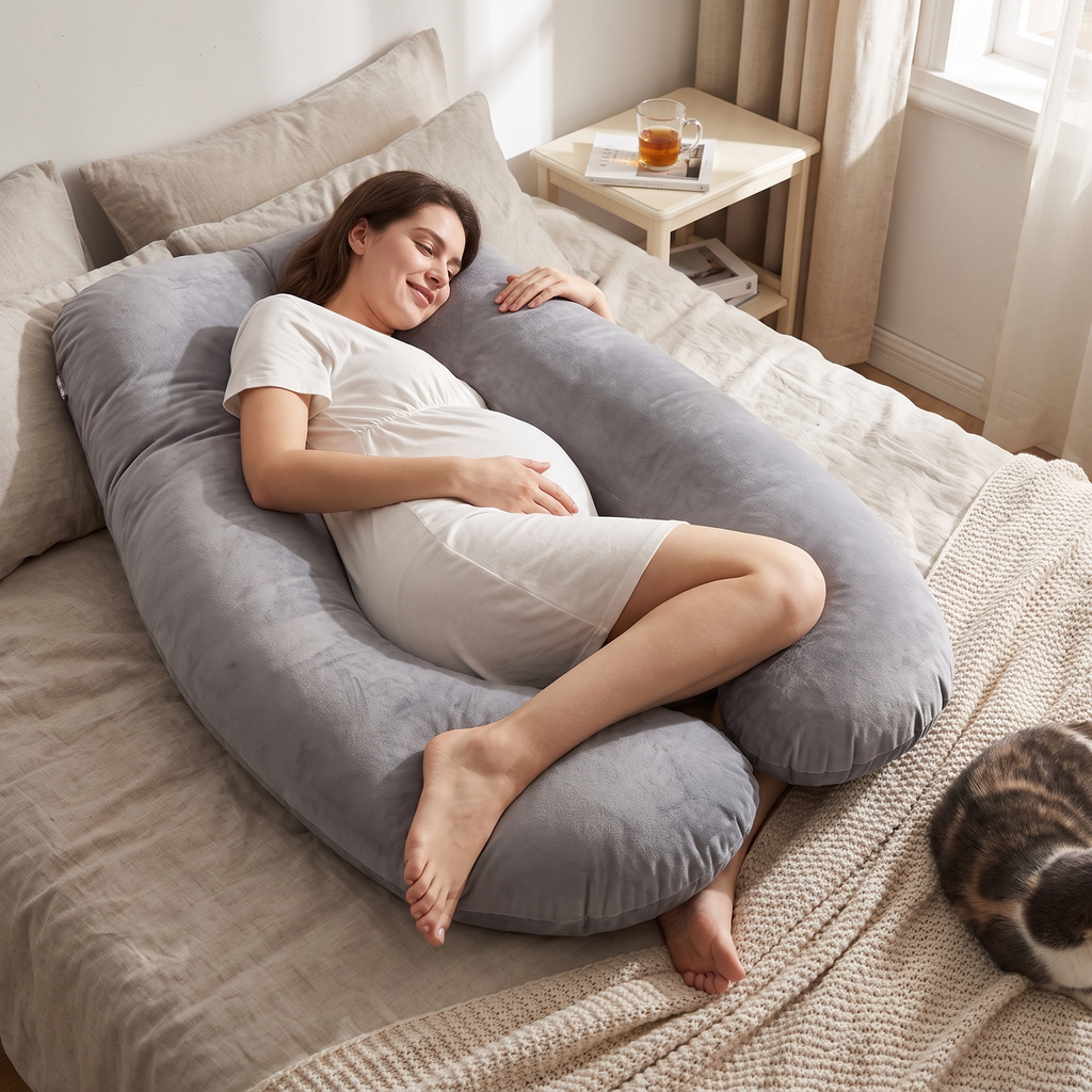 U-shaped pregnancy body pillow sleeping cushion