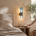 Nordic Glass Wall Lamp | Smoked Tube Design