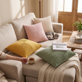 Corduroy Cushion Covers | Luxury Striped Throw Pillow Covers