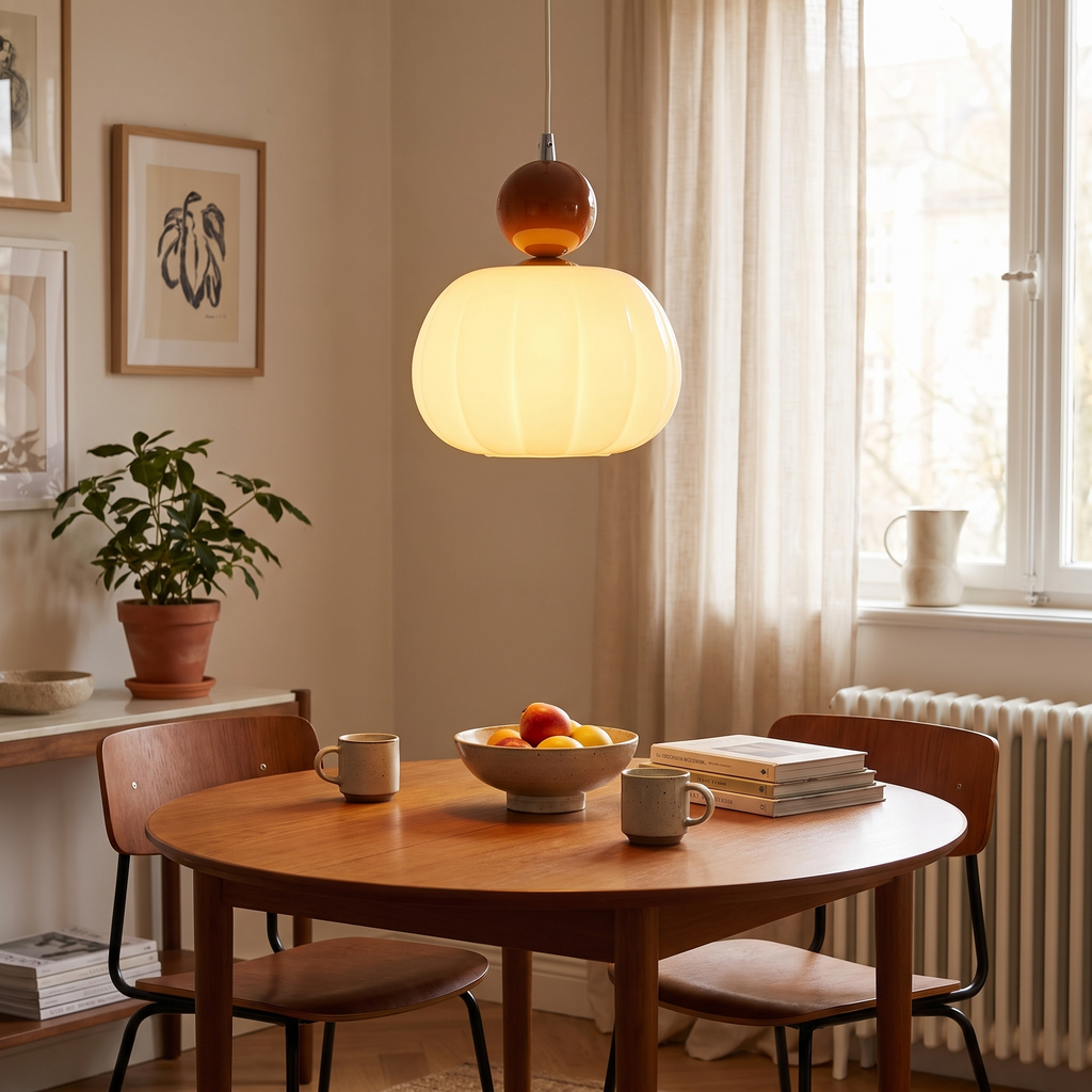 Yedra pendant lamp in organic round acrylic