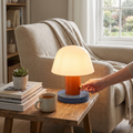 Mushroom table lamp, rechargeable LED