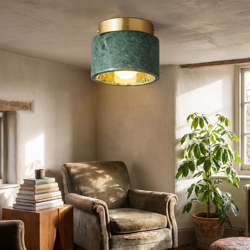 Nordic marble ceiling light
