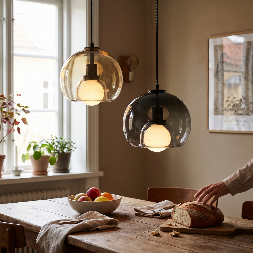 Clyde Glass Pendant Light | Modern Handblown Elegance