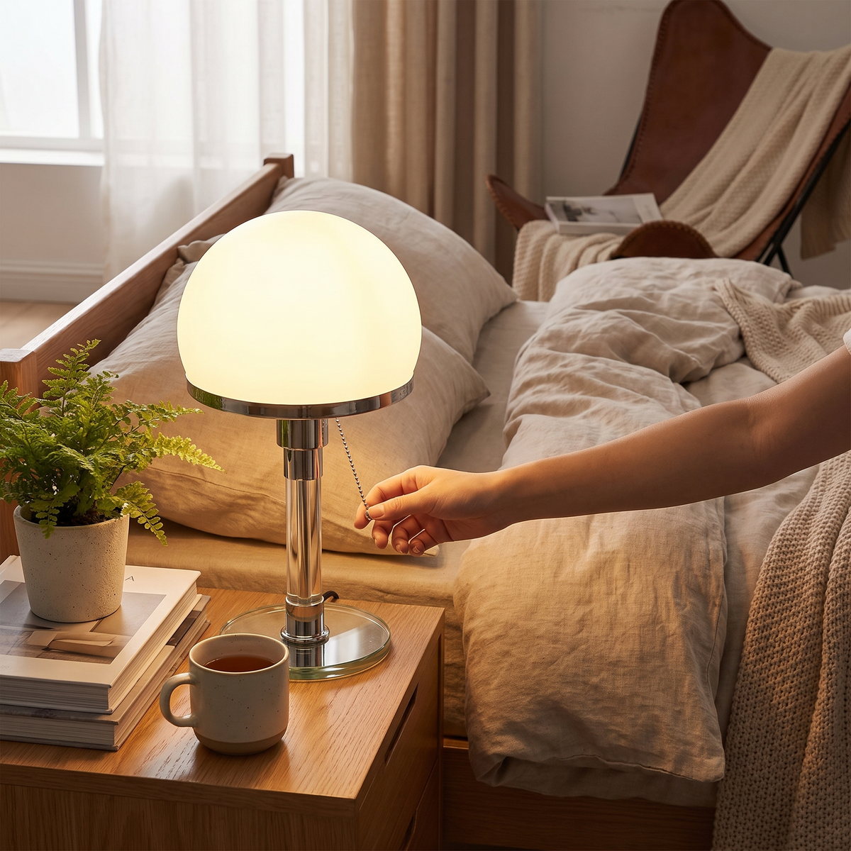 Wilhelm Bauhaus Table Lamp | Designer Nordic Glass Lamp