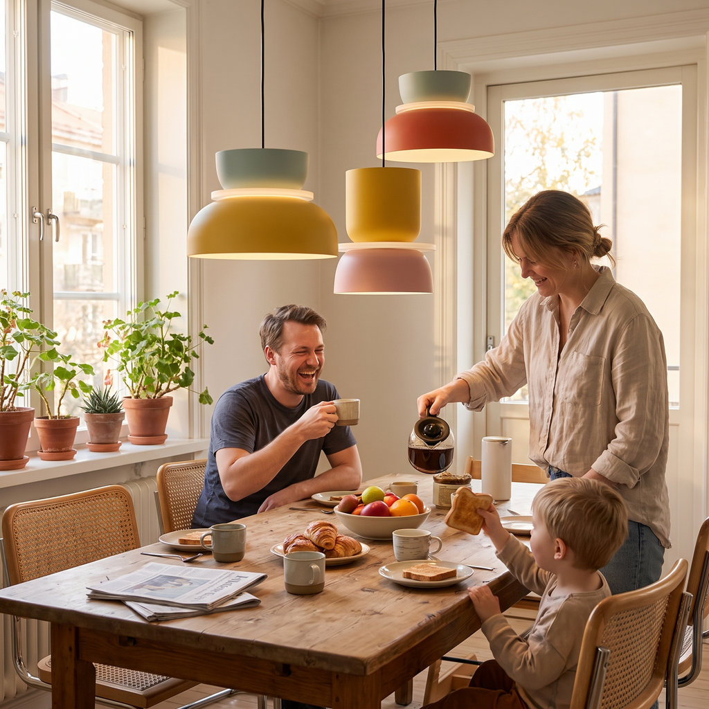Chico pendant lamp collection in playful Nordic colour