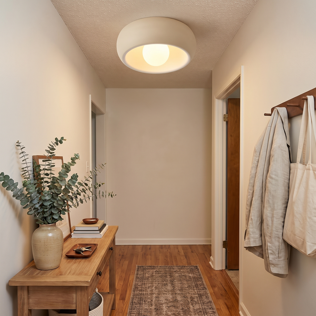Minimalist Circular Ceiling Lamp | Modern Flush-Mount Light