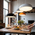 Lira artistic deco pendant light, modern metal ceiling lamp