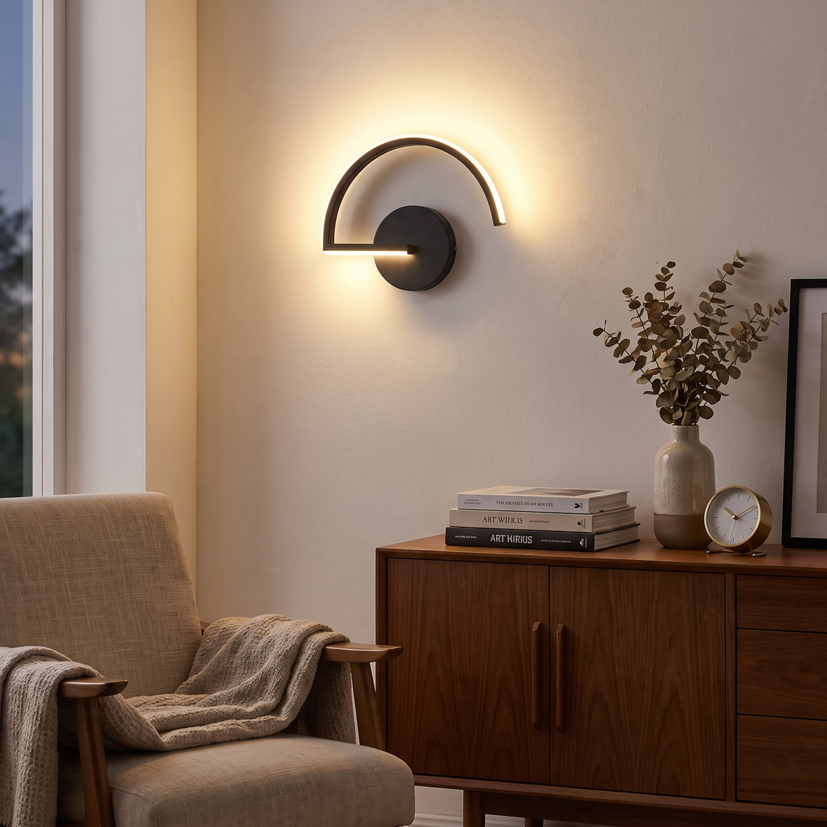 Curves Line LED Wall Light | Modern Minimalist Arc Design
