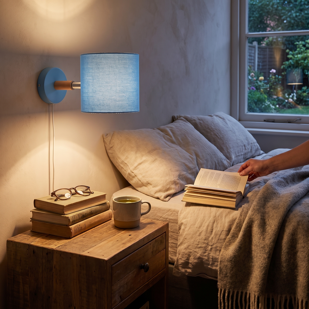 NordicGlow adjustable wall lamp in pastel Scandinavian design