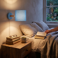 NordicGlow adjustable wall lamp in pastel Scandinavian design