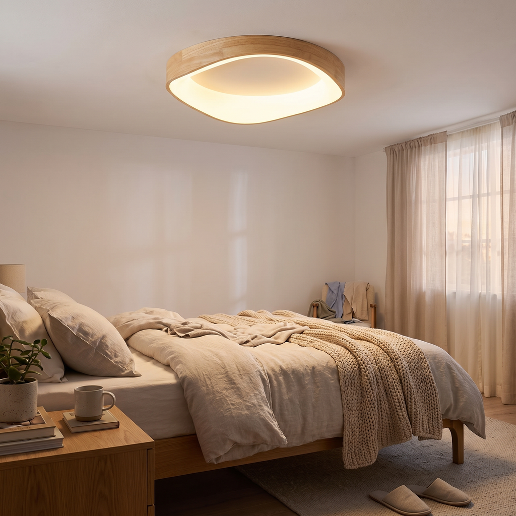 Nordic Artistic Wood Grain Ceiling Light