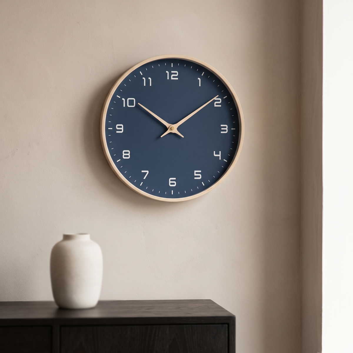 Nordic Wall Clock in Blue