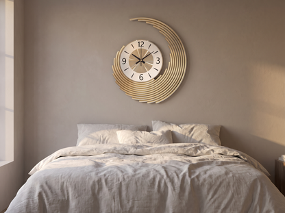Modern 3D Metal Wall Clock