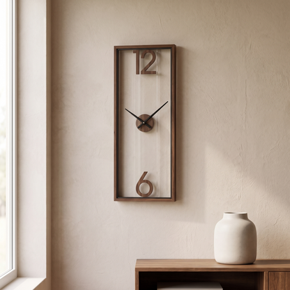 Modern Rectangular Wall Clock in 30 cm