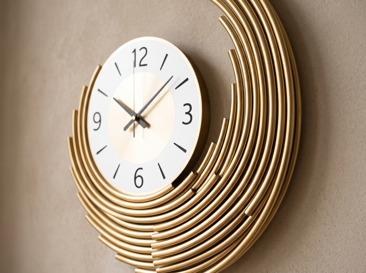 Modern 3D Metal Wall Clock
