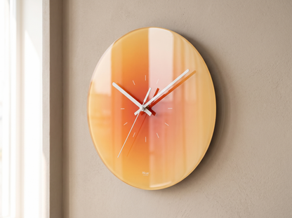Sunset Glass Wall Clock