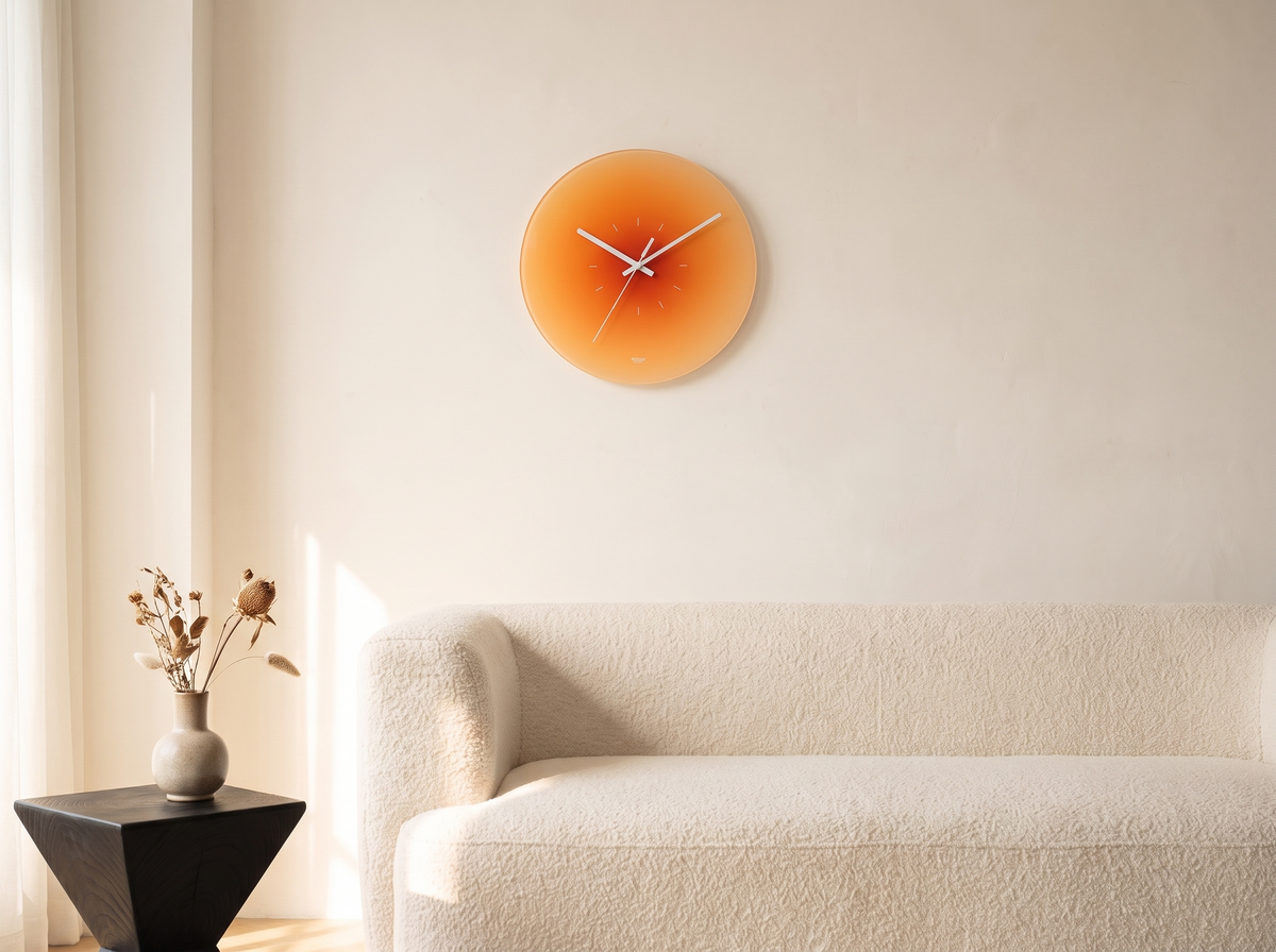 Sunset Glass Wall Clock