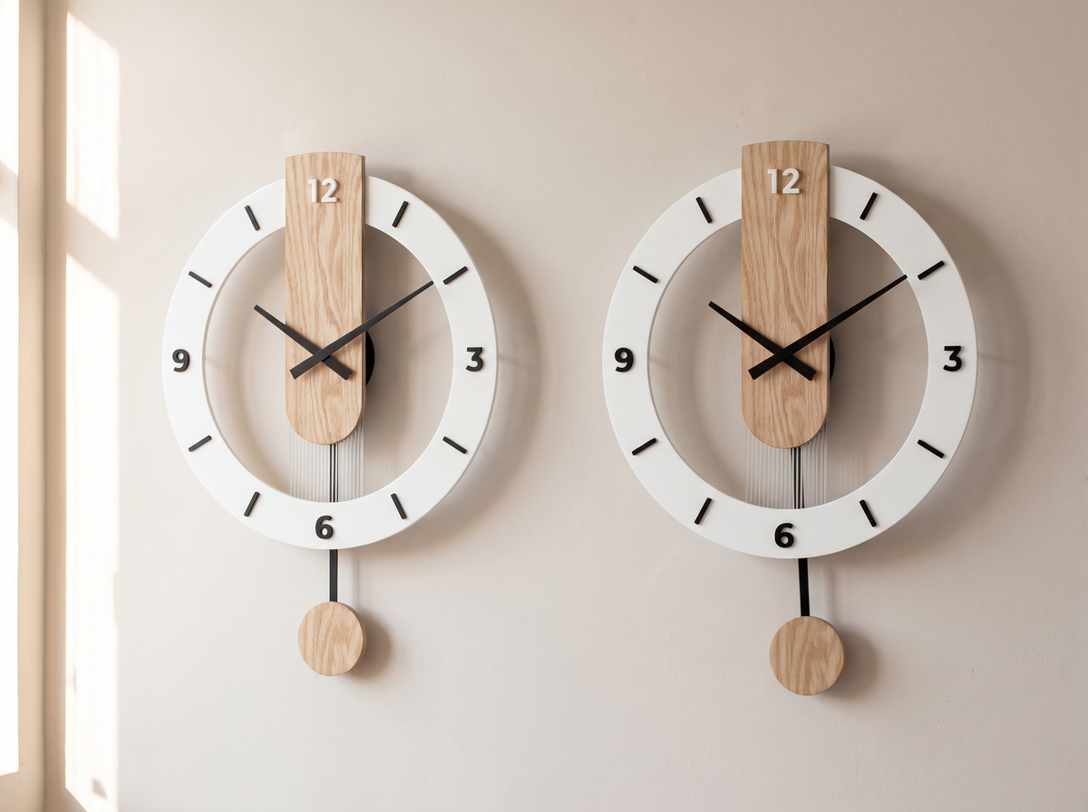Minimalist Pendulum Wall Clock
