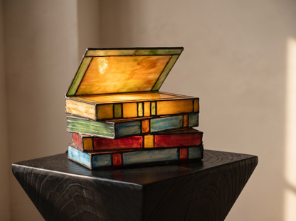 Stained Resin Book Lamp: A Lamp That Reads Like A Story