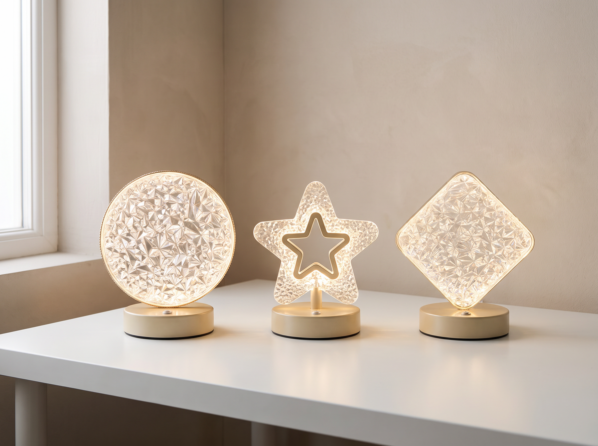 Stellora 3D Crystal LED Night Light: Small Enough For Any Bedside