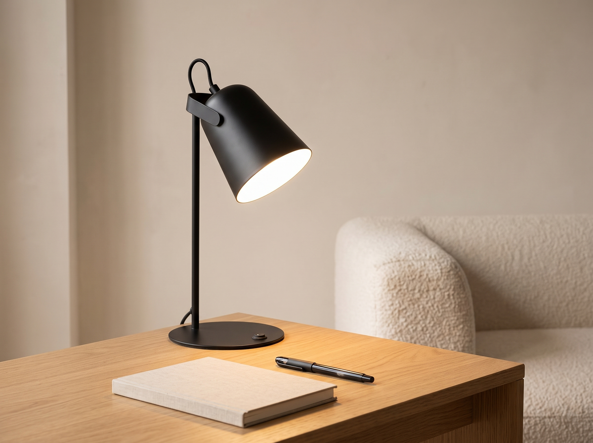 Nordic Metal LED Desk Lamp: Ready To Plug In