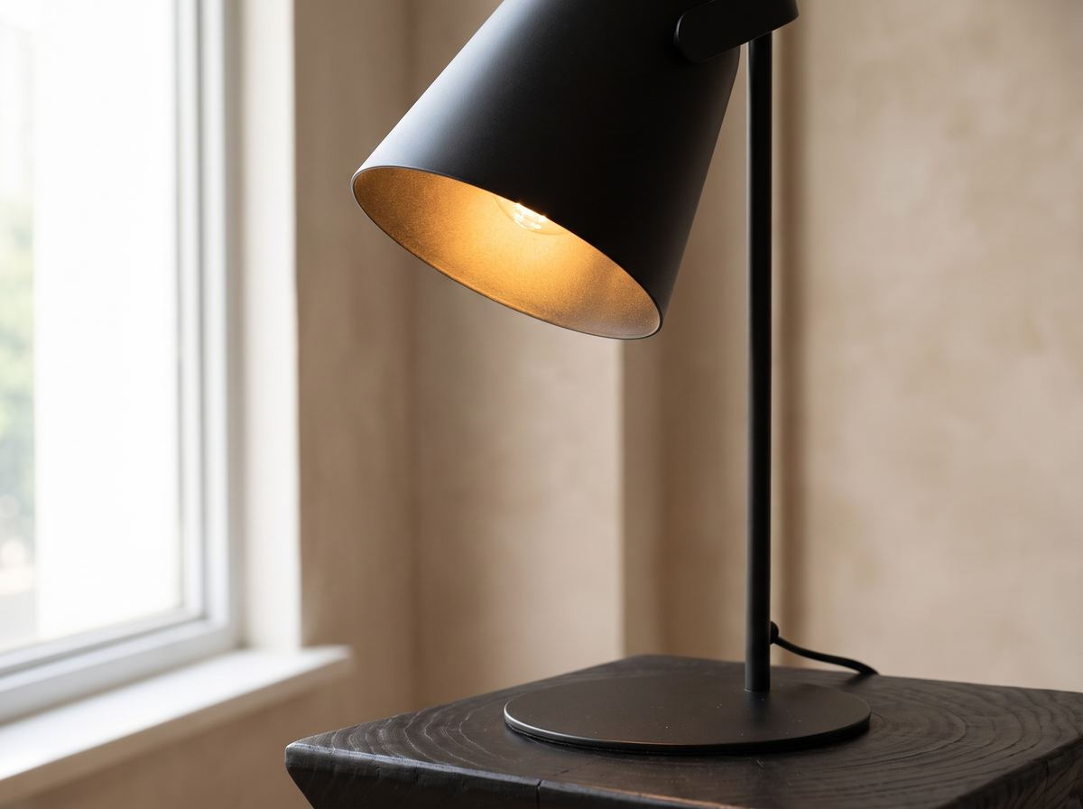 Nordic Metal LED Desk Lamp: One Colour, Top To Bottom