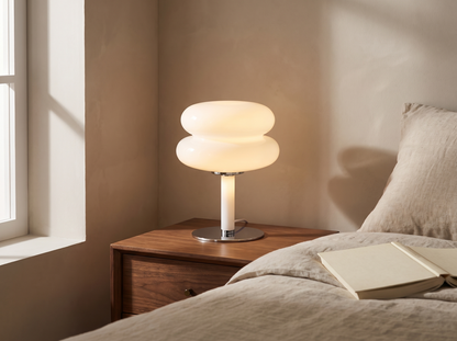 Italian Designer Glass Table Lamp: Four Colours, One Shape