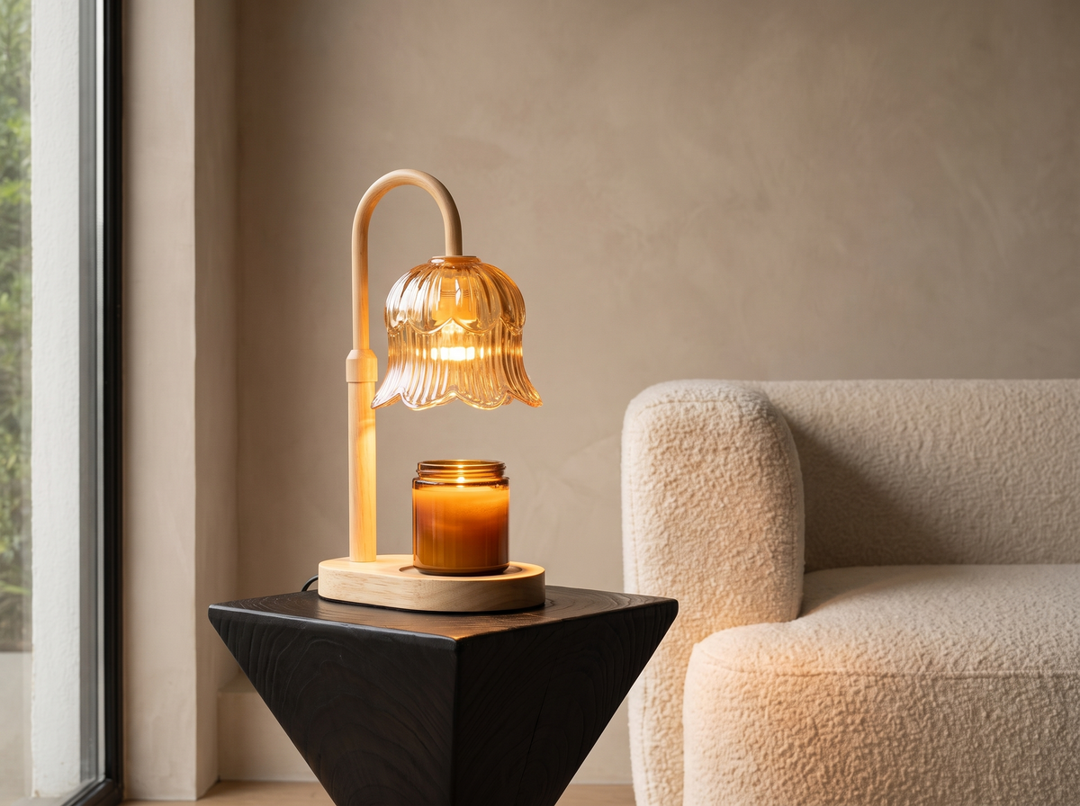 Candle Warmer Lamp: Turn The Knob To Set The Mood