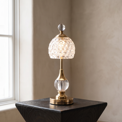 Crystal Touch Table Lamp: Cut Glass Without The Glass