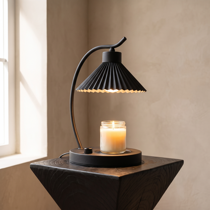 Vanessa Candle Warmer Lamp in Sand Black