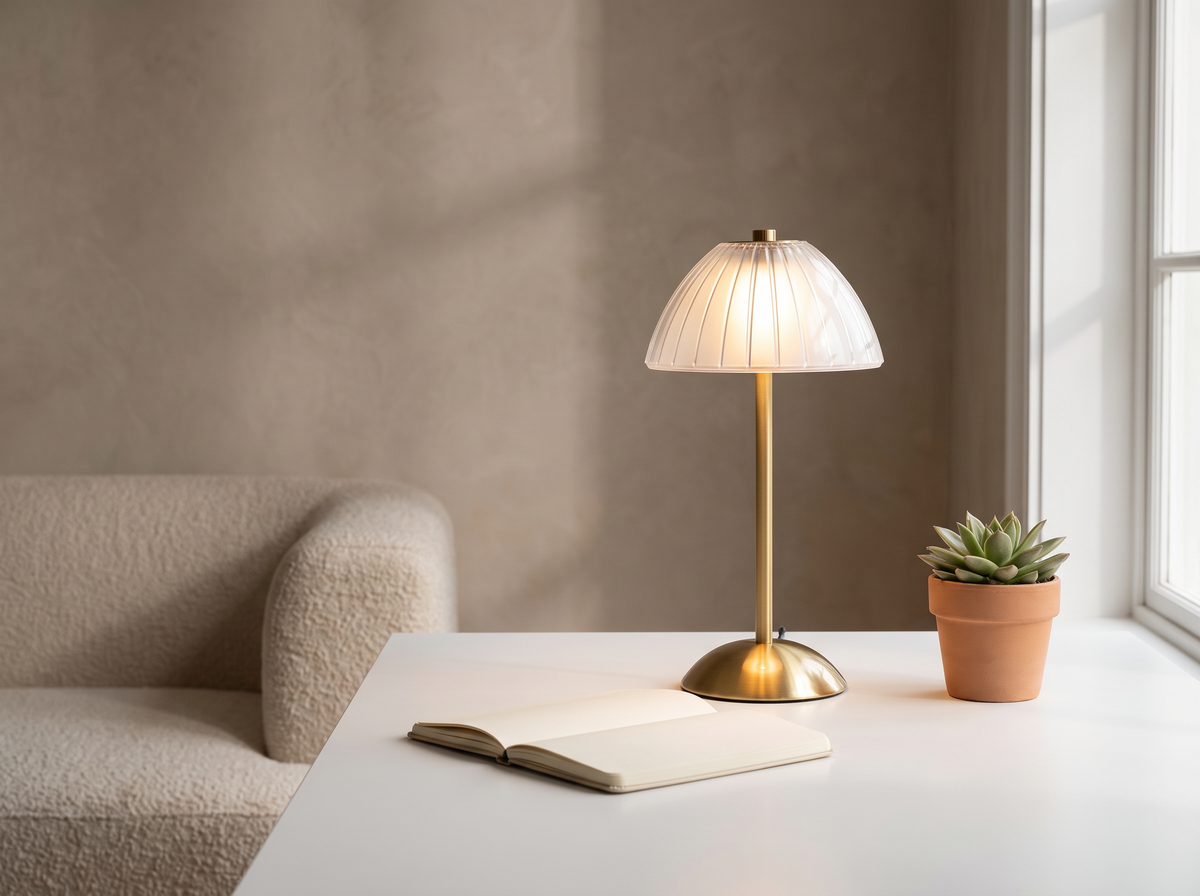 Golden Touch Table Lamp: Charge By USB C