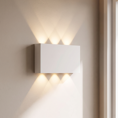 LumiBlock Rechargeable Wall Lamp in White