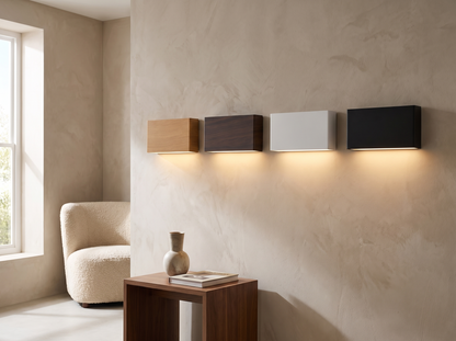 LumiBlock Rechargeable Wall Lamp: Four Finishes
