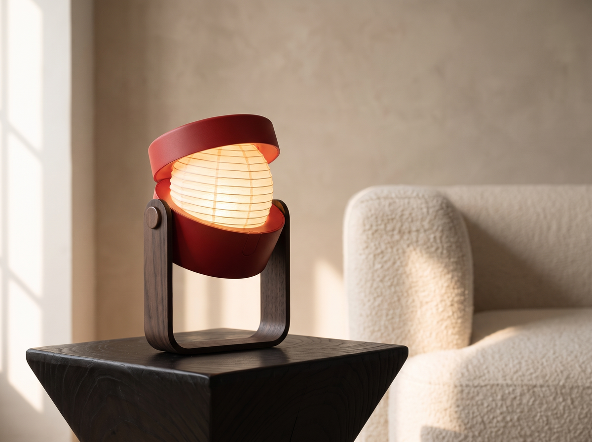Creative Wooden Handle Portable Lantern: Flat By Day, Lantern By Night