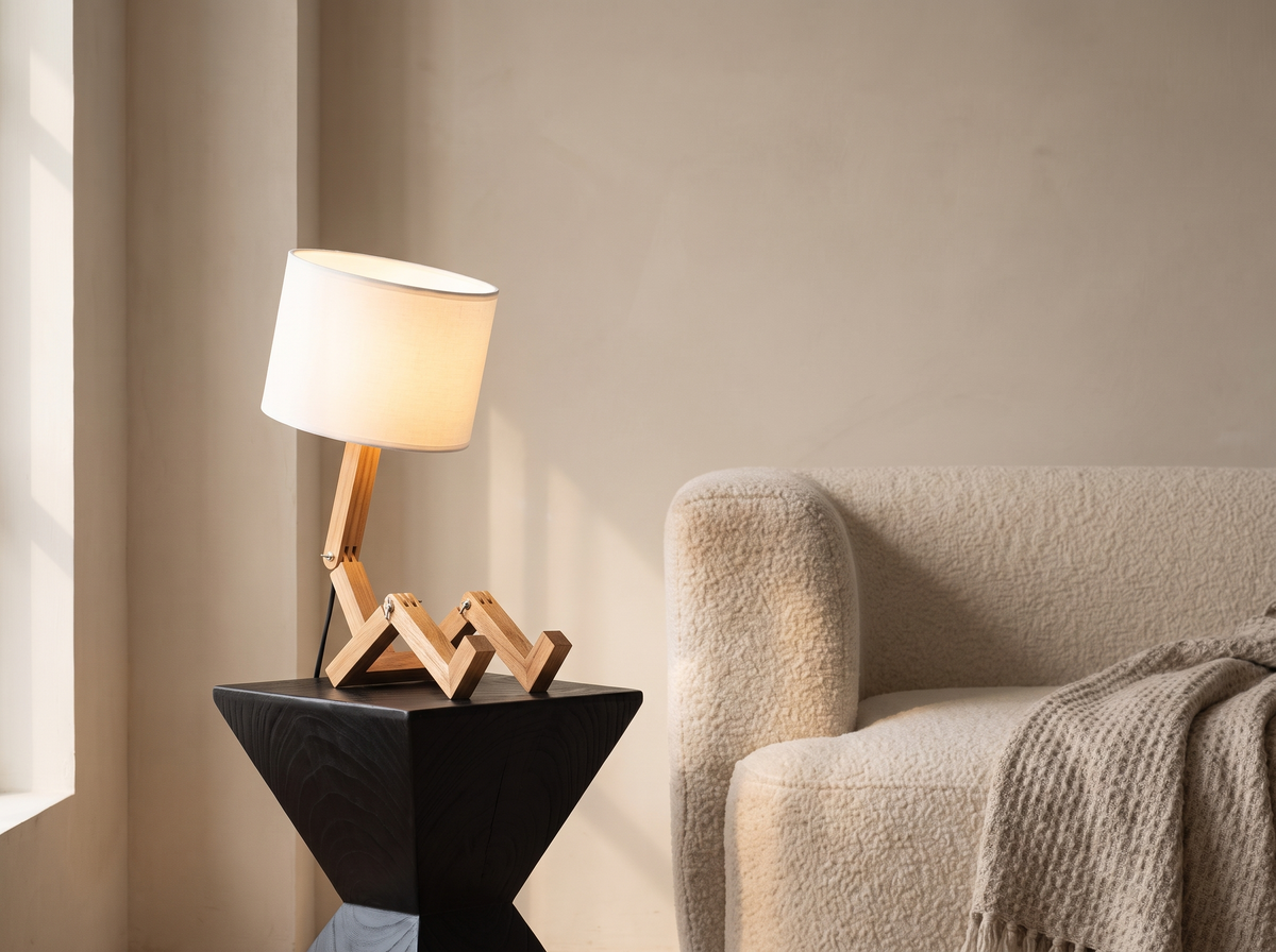 Rilna Table Lamp: Plug In And Read