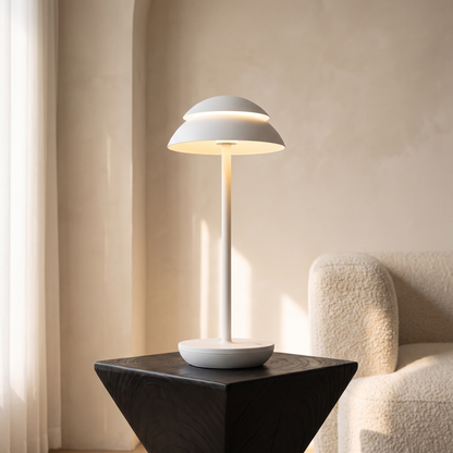 PowerLuxe Rechargeable Table Lamp in White