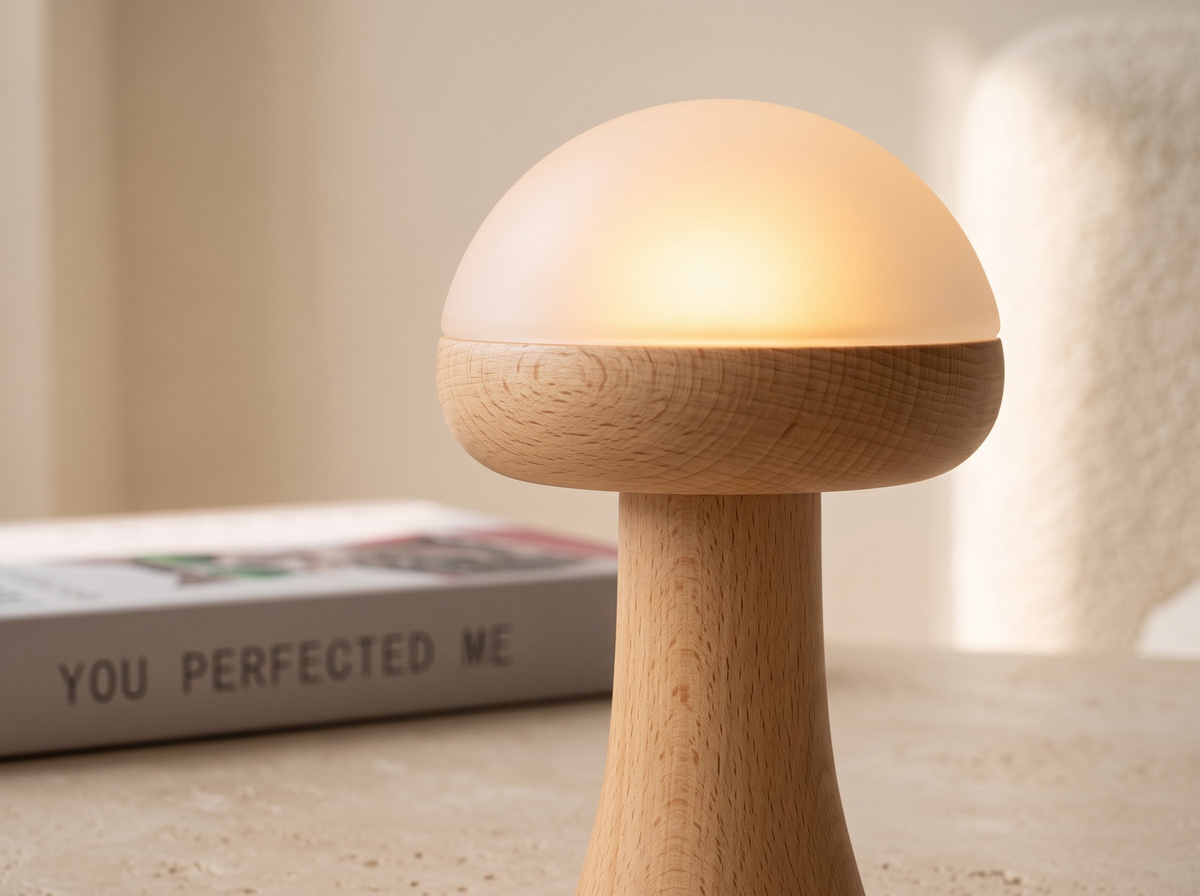 Portobello Mushroom Lamp: A Mushroom On The Shelf
