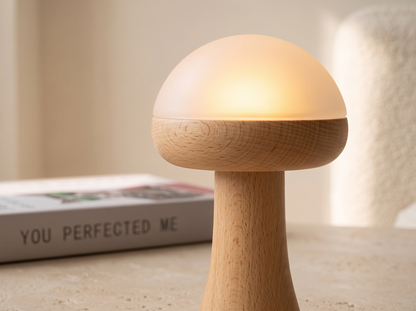 Portobello Mushroom Lamp: A Mushroom On The Shelf