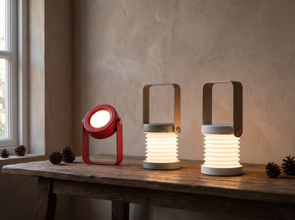 Creative Wooden Handle Portable Lantern: Touch For The Right Glow