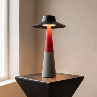 Modern Rechargeable LED Hat Lamp in Black Red Grey
