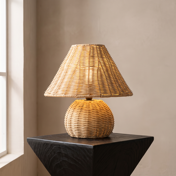 Bamboo Woven Desk Lamp
